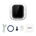 White universal mobile phone screen mirroring device made from PC and glass for selfies, live streaming, car, and desktop use