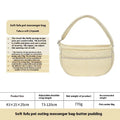 Nylon pet messenger bag in Almond Custard or Butter Pudding for pets within 6kg