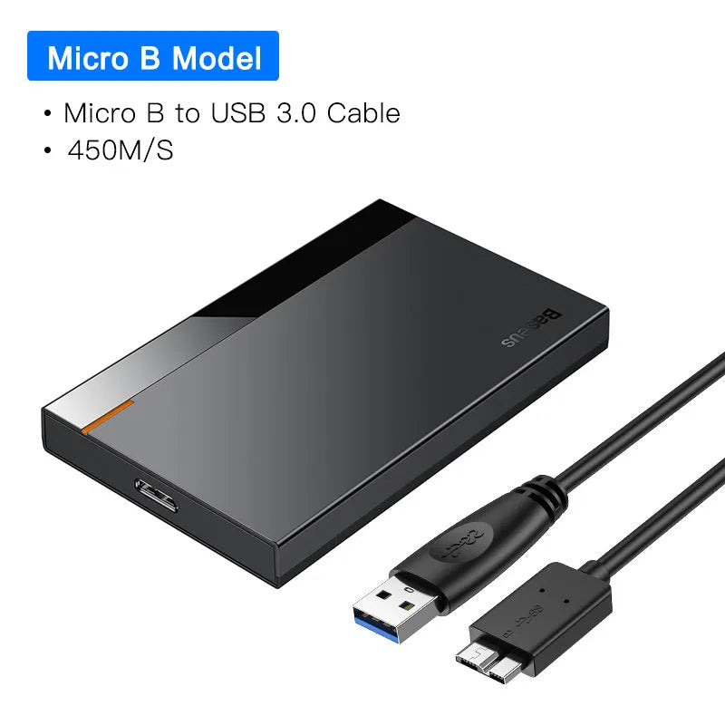 Universal 2.5 inch hard disk box, Full Speed Series, supports 6TB, smart hibernation, cable options