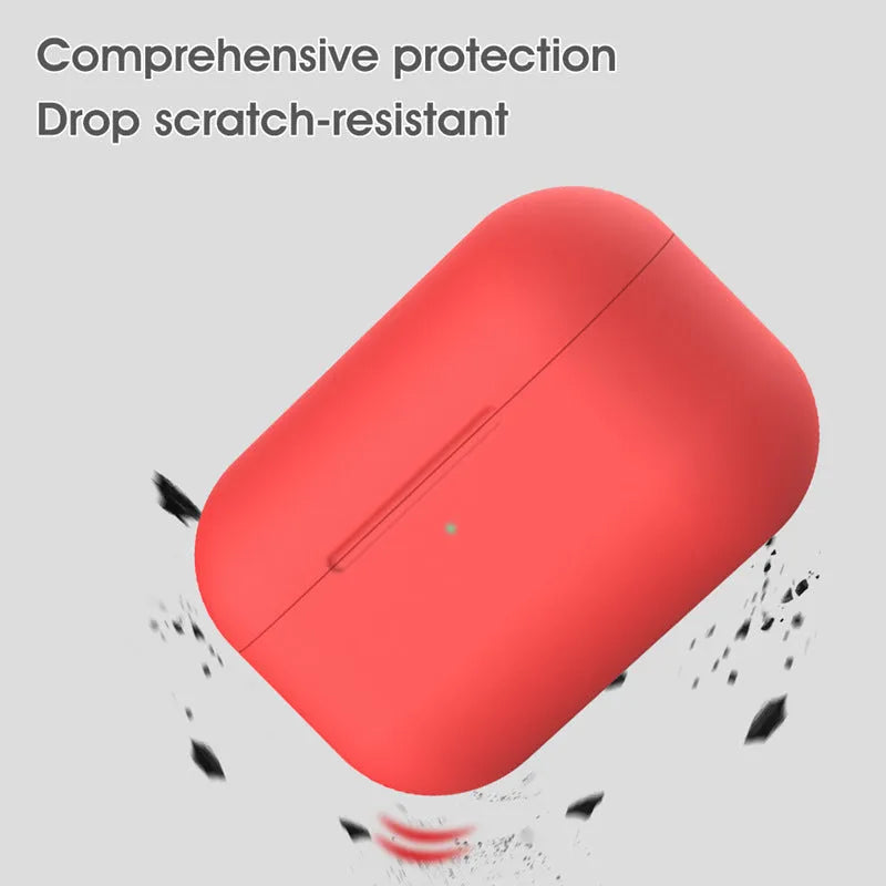 Silicone protective cover for AirPods Pro third-generation wireless headphones in multiple colour options