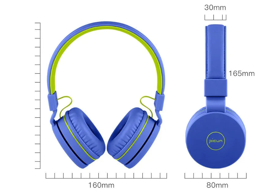 Bengoo C30 over-ear wired headphones with microphone in mint green, showing braided cable and protein ear cushions.