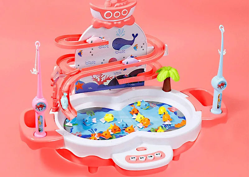 Electric fishing puzzle toy for children blue colour 43.5 cm dimensions