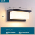 Retro outdoor waterproof square aluminium LED wall light in European style mounted on a wall