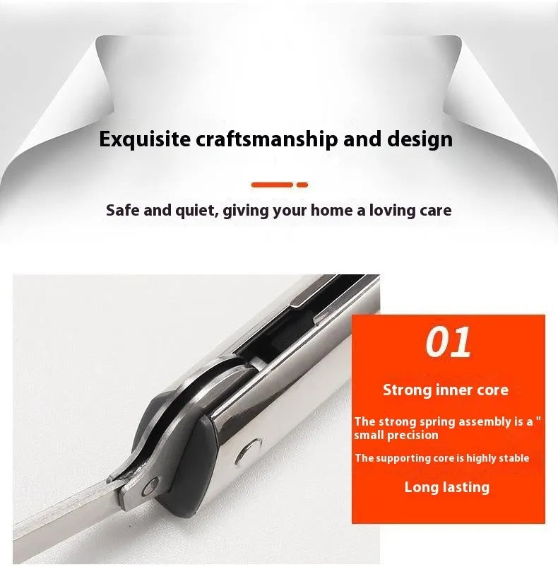 Cold rolled steel flap-up door support rod for tatami cabinets in natural stainless steel colour