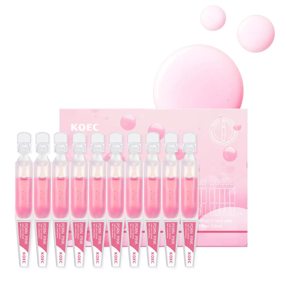 KOEC Powder Polypeptide 10-pack disposable latex essence sheets for moisturising.