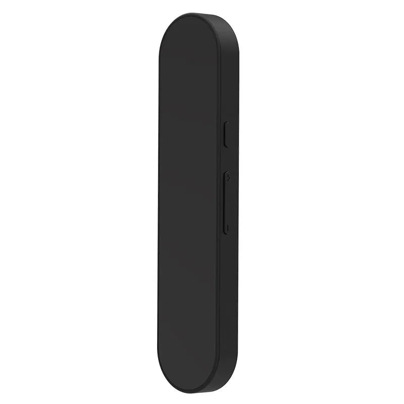 Bone conduction Bluetooth music box with USB power, timing function, and multiple colour options including black, white, black and gray, and blue and white