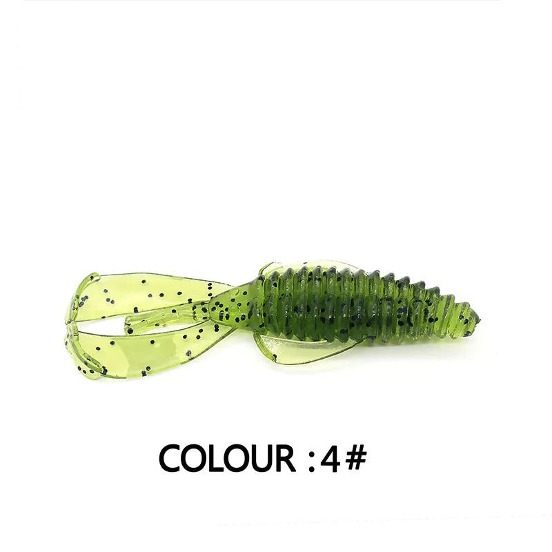 PVC fishing soft bait lures in 8cm and 12cm sizes showing colour variations 1-12
