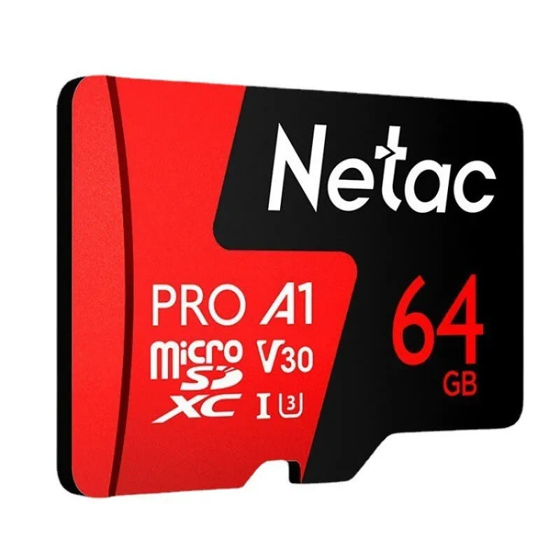 TF memory card for surveillance cameras with capacities from 16GB to 256GB
