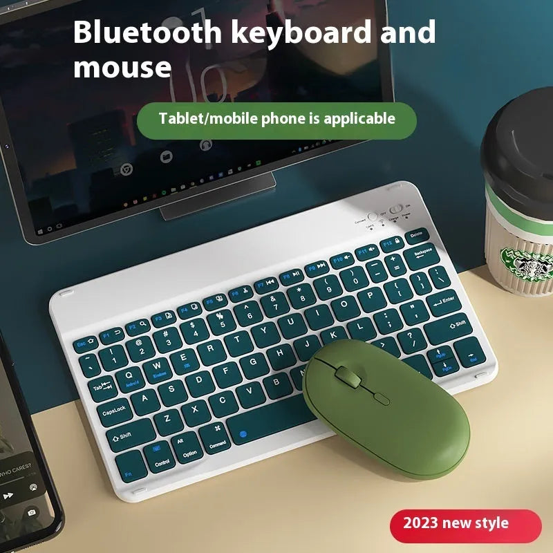 Girls Bluetooth tablet keyboard in colourful ABS design with wireless connectivity for office and home use.