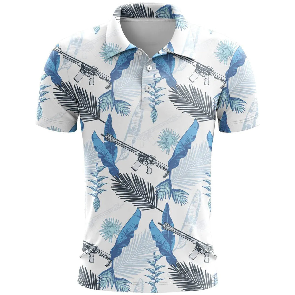 Loose fit 3D printed sports short sleeve t-shirt in bird eye cloth fabric on a hanger.