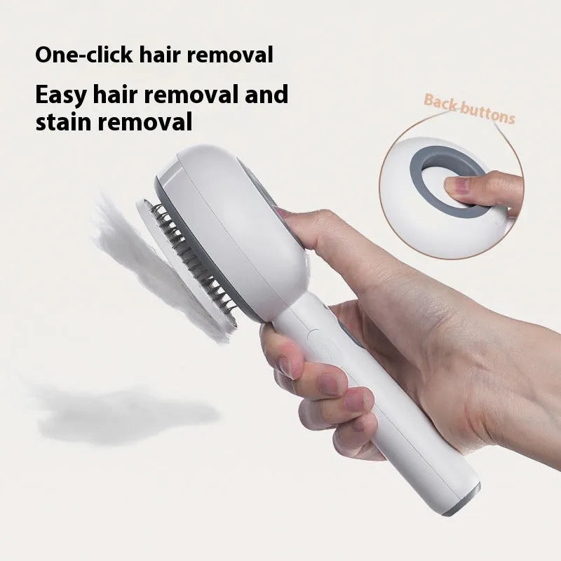 Lollipop spray comb for cats in white, purple or pink with two soft essence refills
