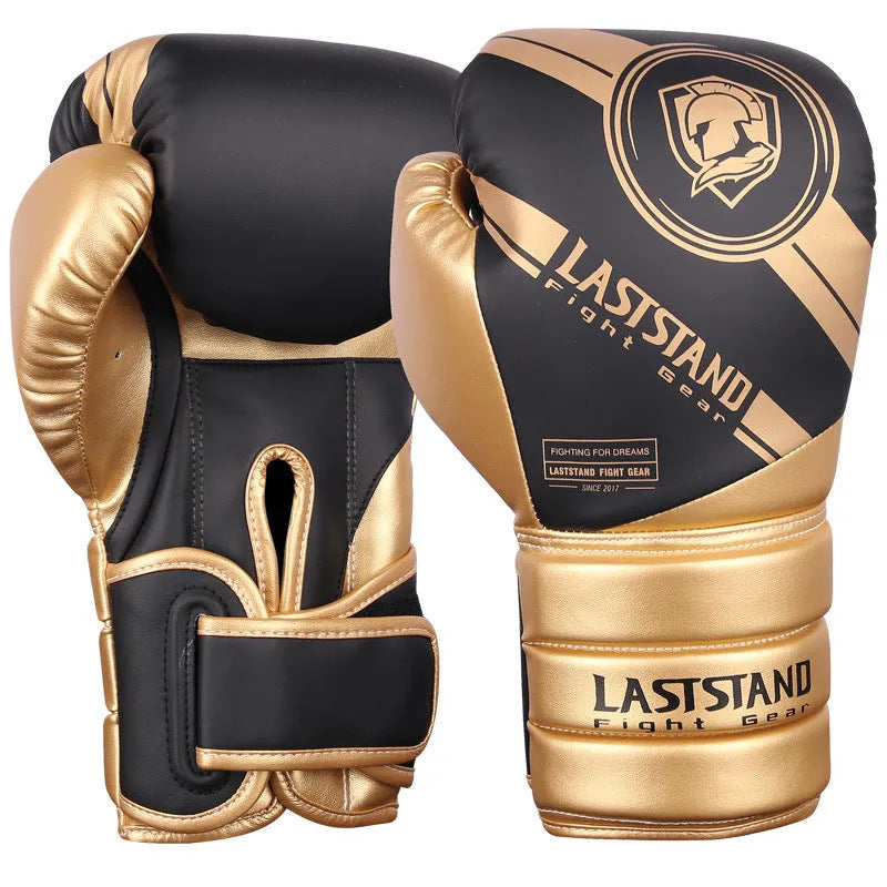 Professional PU leather boxing gloves for Sanda training in various colours and sizes