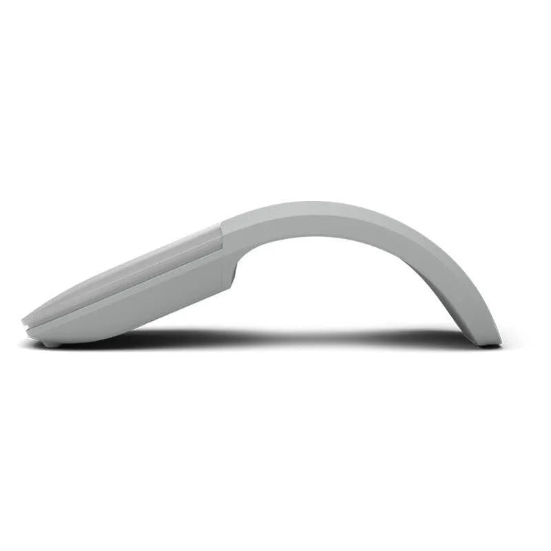Folding Bluetooth 4.0 touch wireless mouse shown in unfolded position with dimensions 131.2 x 55 x 14.5 mm