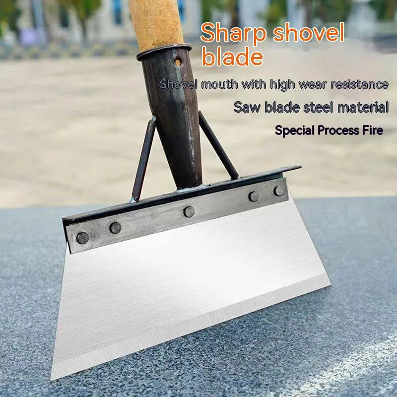 300mm manganese steel cleaning shovel with thickened construction for garden work and home maintenance