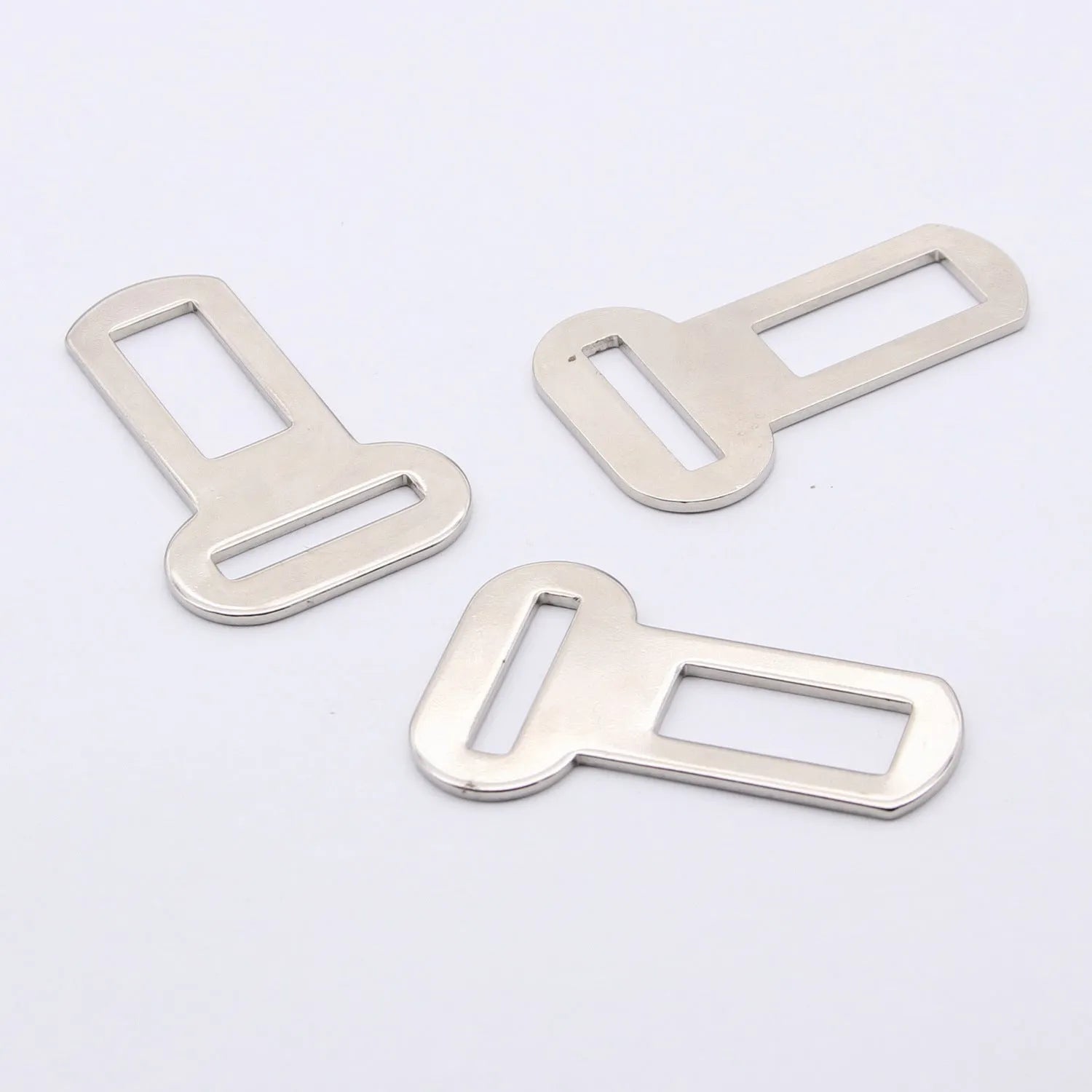 26mm silver metal pet leash buckle with safety latch mechanism