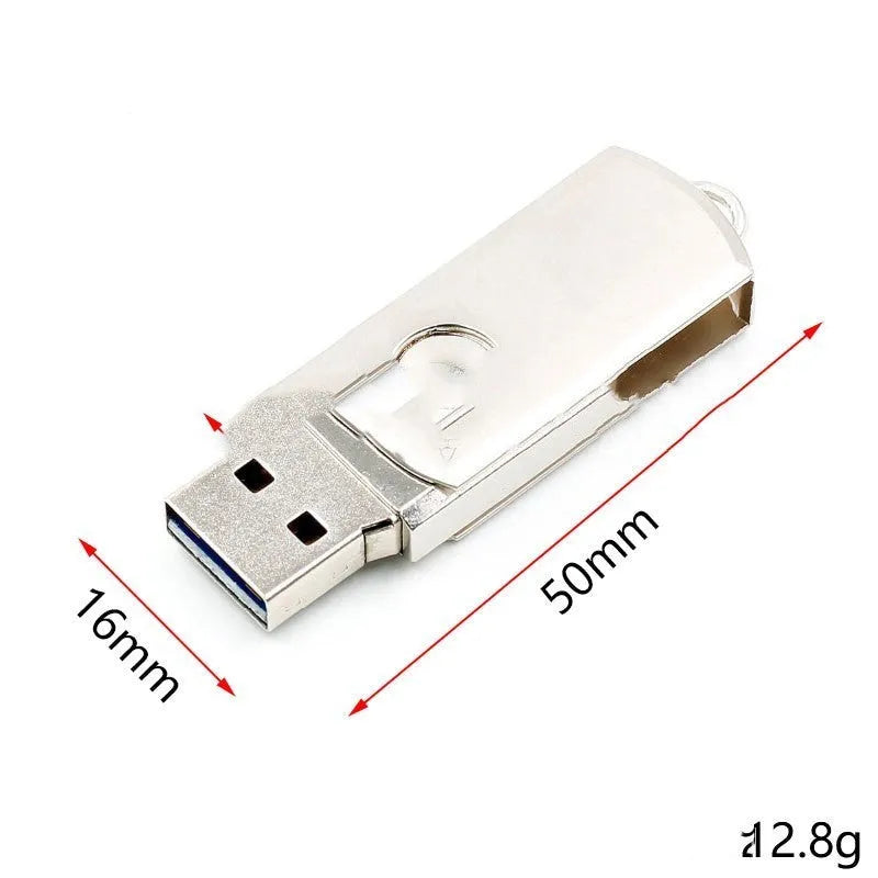 Compact green USB development board with ATMEGA32U4 chip, measuring 50mm by 16mm