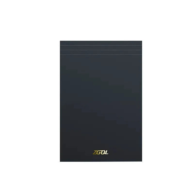A5, B5, and A4 tearable writing pads showing blank, grid, and horizontal line page options.