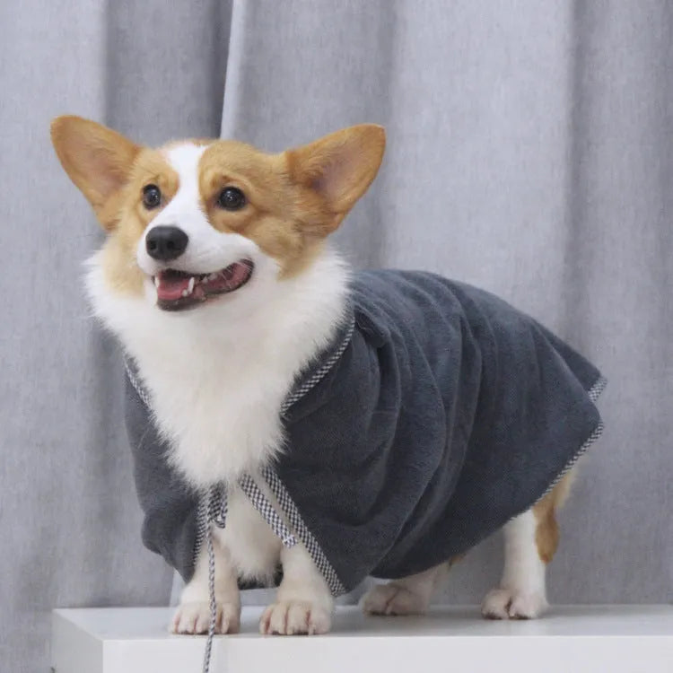 Grey and green ultra fine fibre pet towels for dogs and cats in three different sizes