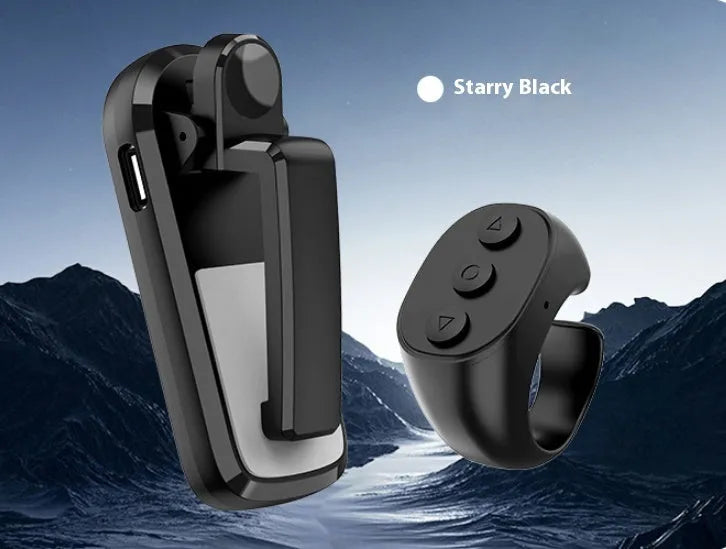 Smart wireless page turner remote control with clicker units in black, white, and pink colour options.