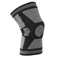 Sports fitness knee pads with silicone spring protection in polyamide material showing colour options