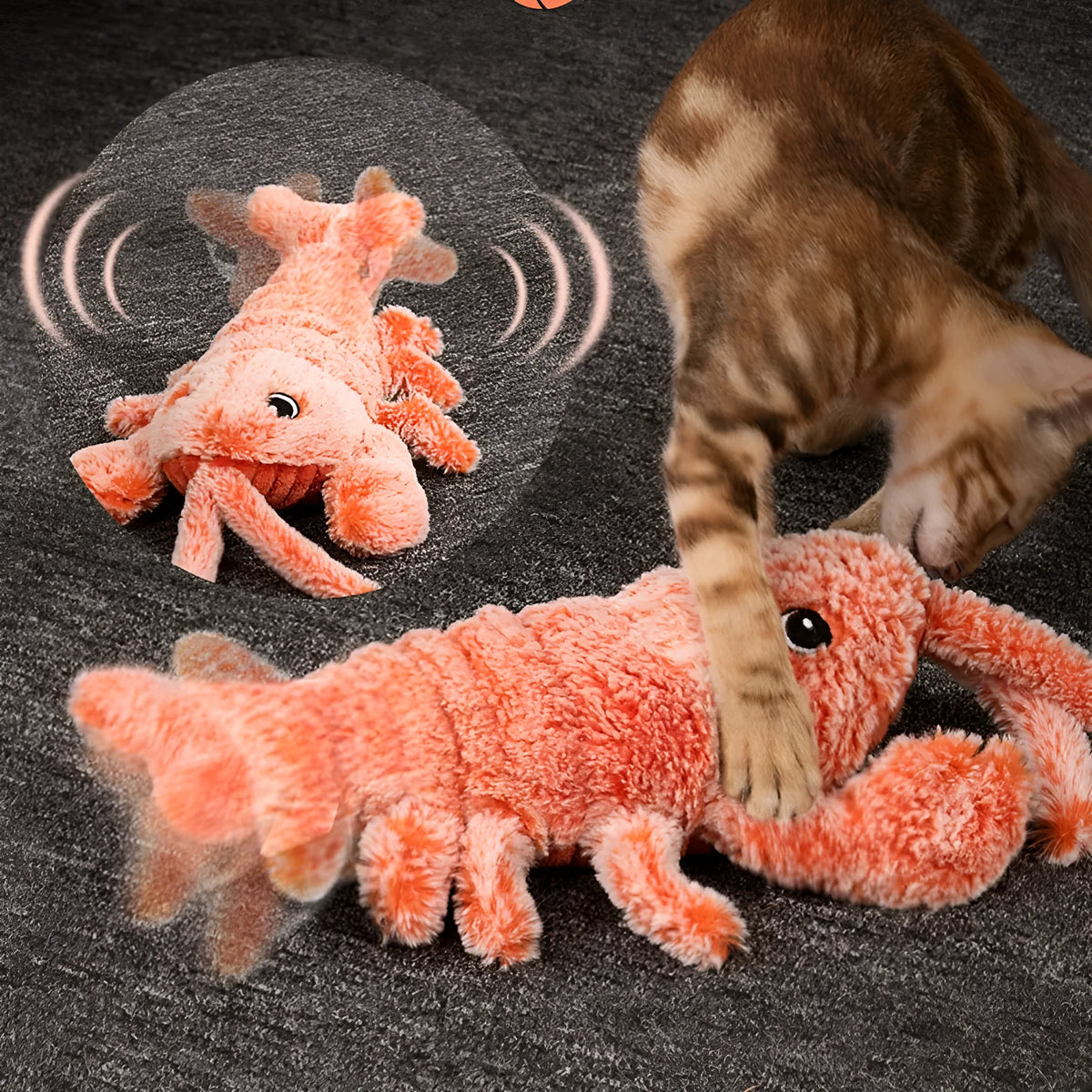 USB rechargeable pet molar cleaning toy in soft carved velvet cloth, 260 * 140 * 70MM, five styles