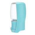 Foldable plastic dog water bottle in blue, pink or white with 350ml or 550ml capacity options