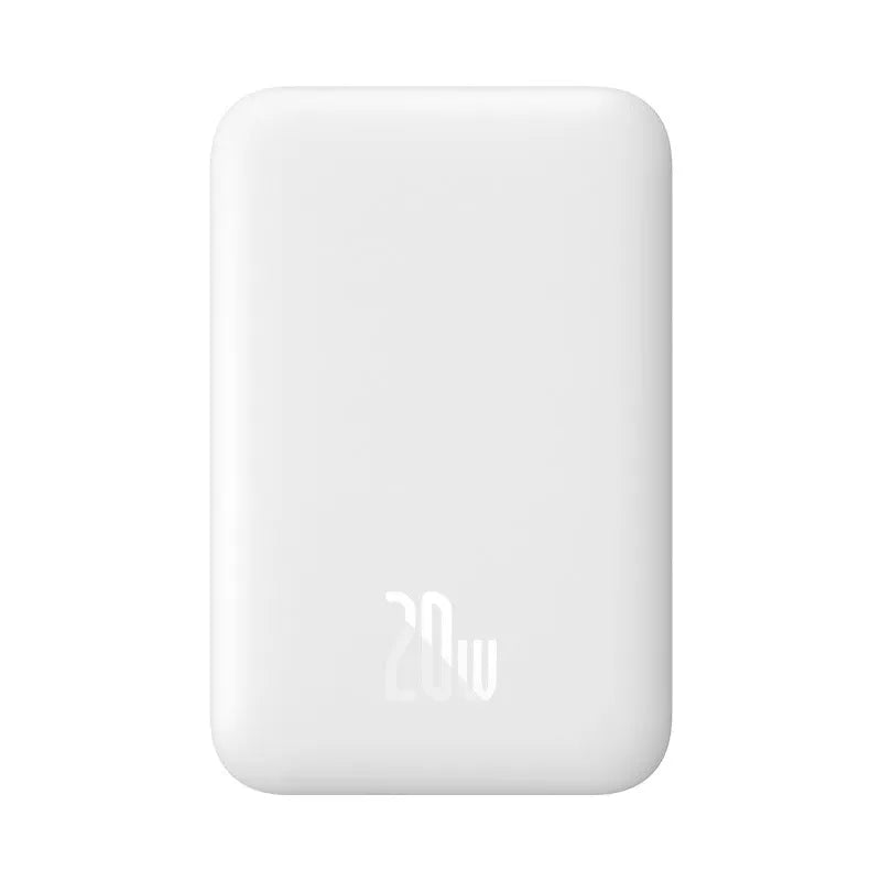 Magnetic wireless power bank in black, 10000mAh, with USB-C and 15W wireless charging