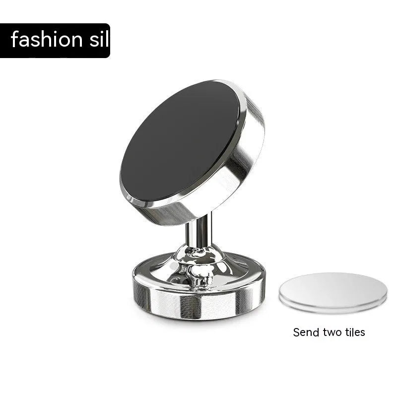 Zinc alloy magnetic car phone holder for air vent mounting with magnetic plates
