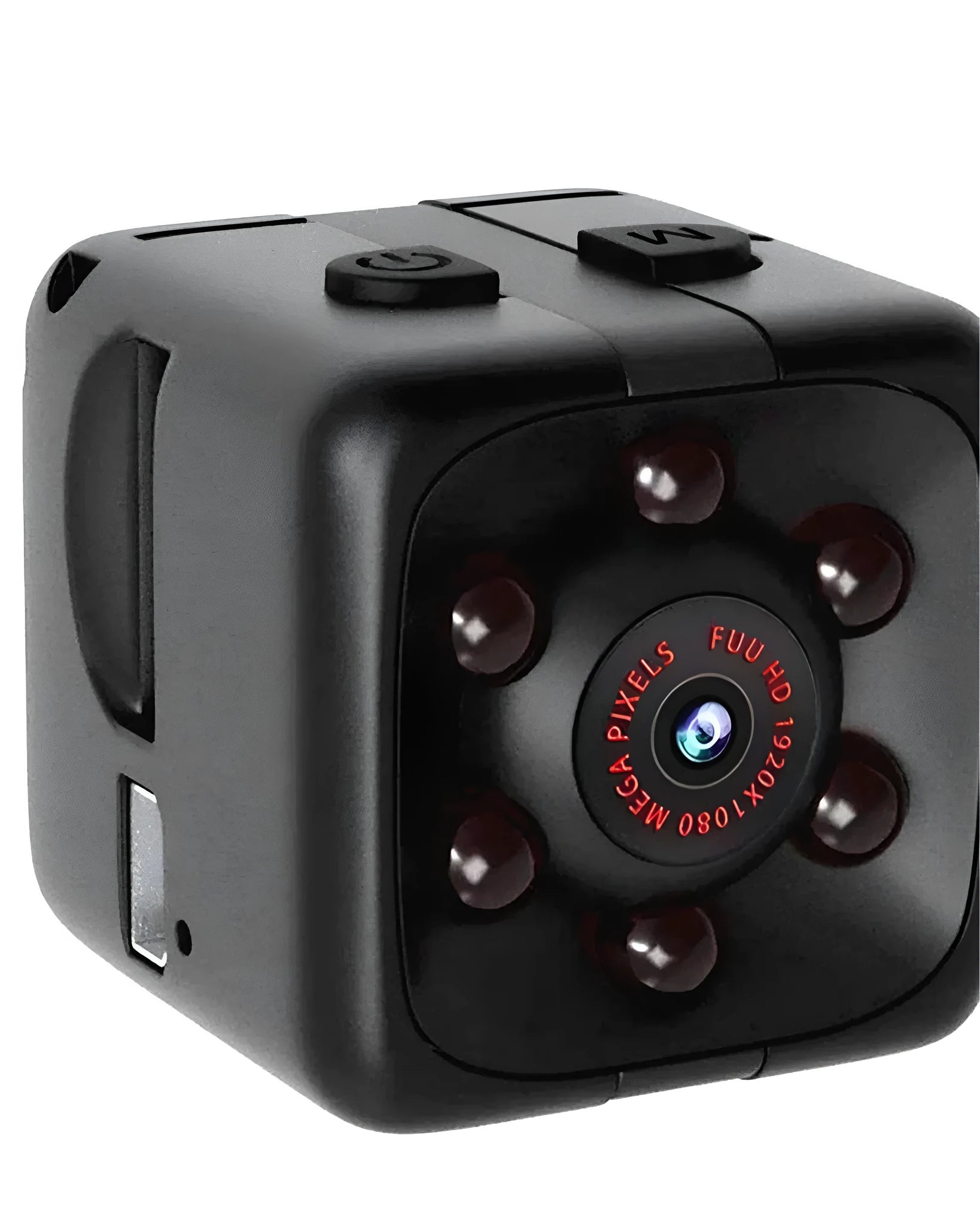 Black Full HD 1080P mini USB night vision camera with infrared recording