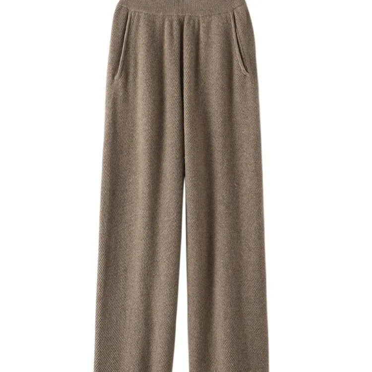 Women's cashmere leggings in five colours with high elasticity and free size fit