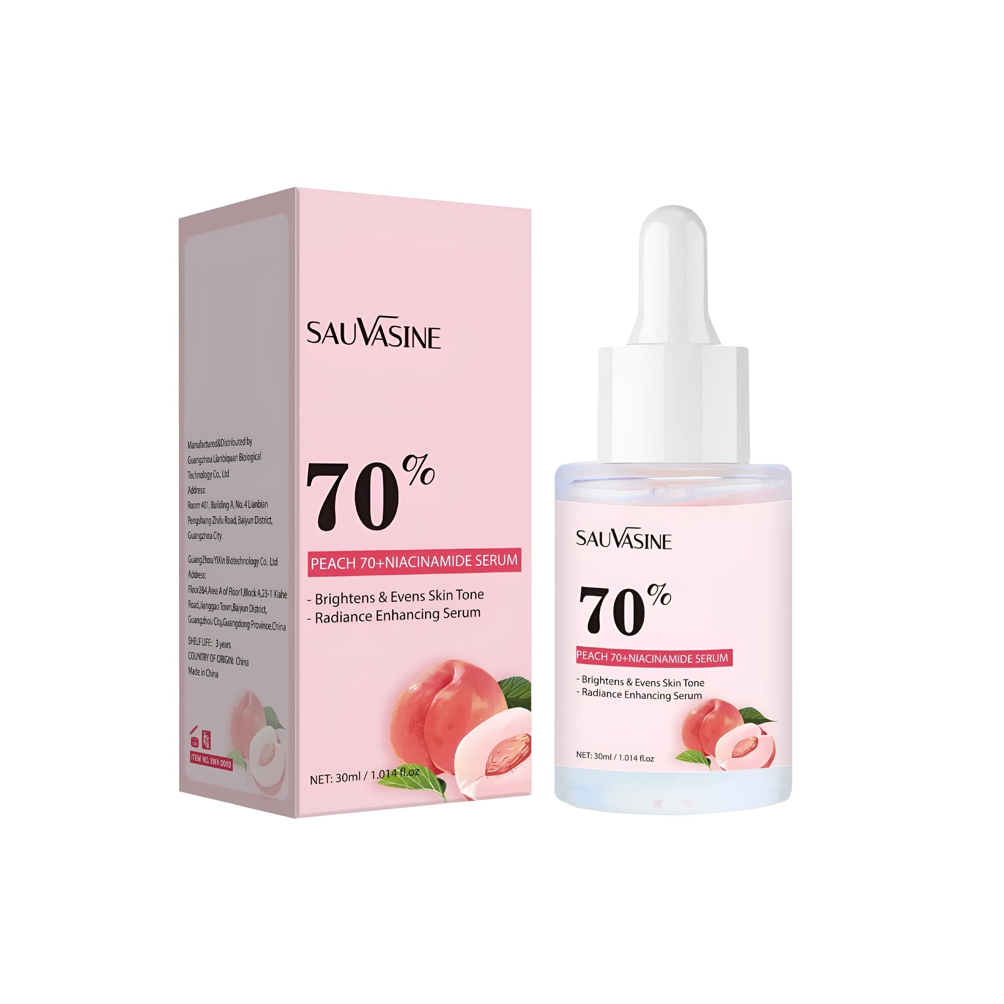 30ml nicotinamide care solution bottle for skin hydration and moisturising