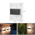 Solar garden wall light outdoor decorative courtyard lighting with solar panel