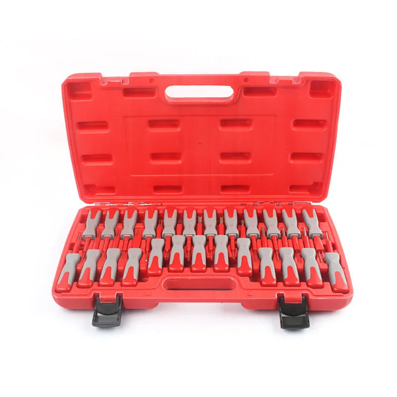 25-piece car terminal removal needle tool set for automotive electrical connector disassembly