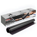 Black anti-peeping car window film 50x8x3cm plastic privacy cover on glass