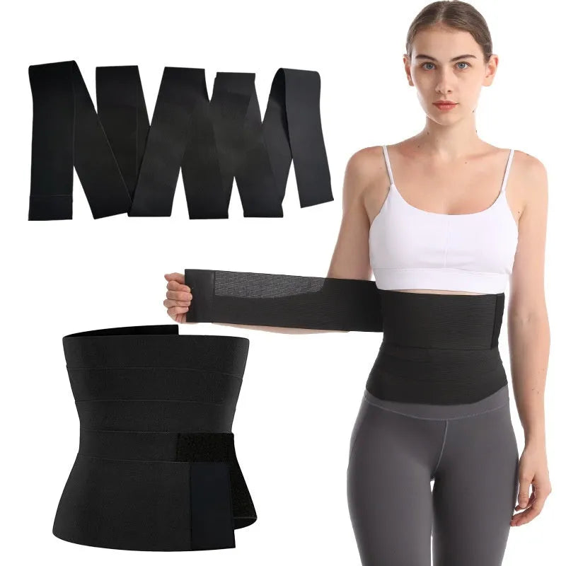 Polyester waist trainer exercise restraint belt in 10cm width showing length options from 1 to 8 metres