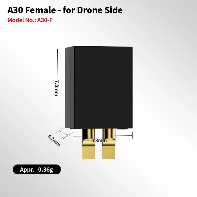 Small brushless four-axis glider aviation model with copper pipe plug and female connector wire for infants