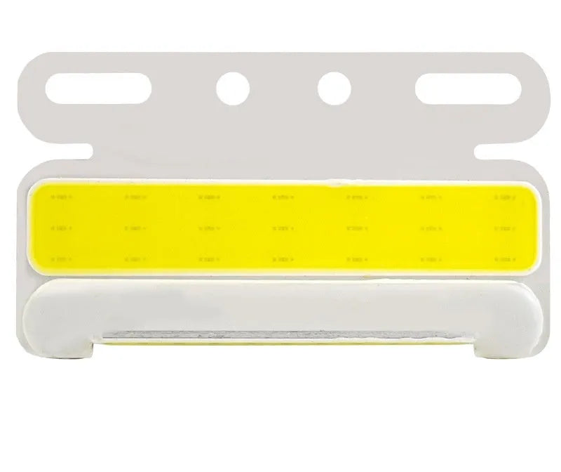 Waterproof aluminium COB LED light for truck side and ground tyre illumination in red, yellow, green, blue, or white.
