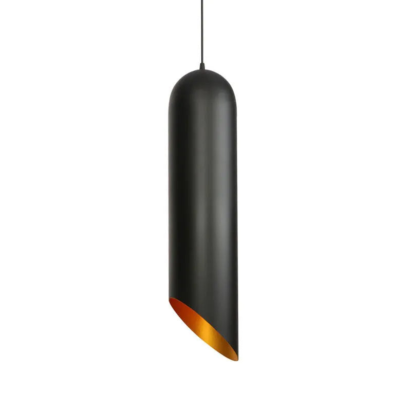 Retro geometric iron chandelier in matte black finish with multiple arms, hanging from a ceiling.