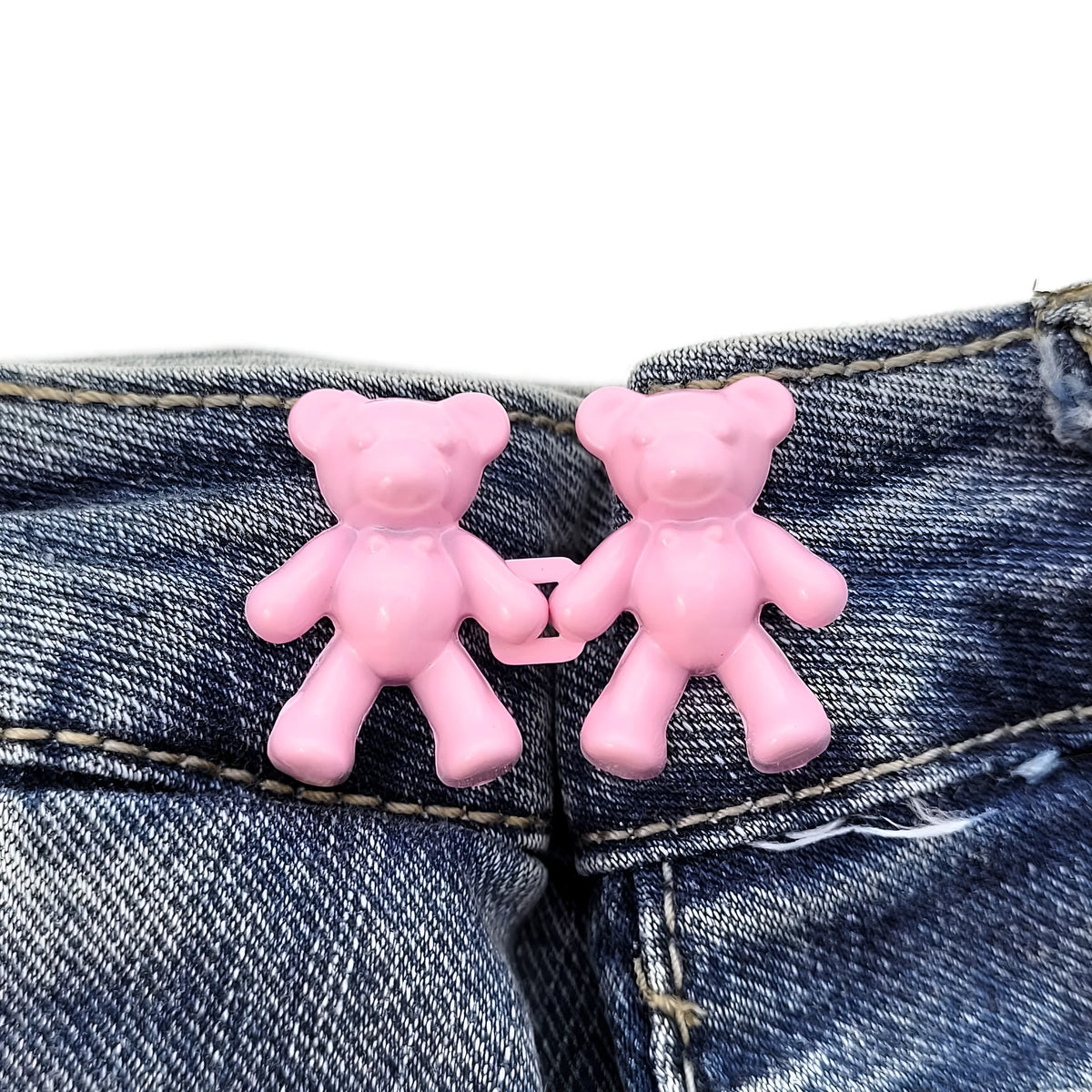 Bear pin waist clip 40mm x 27mm alloy snap fastener sewing-free buckle for jeans and pants