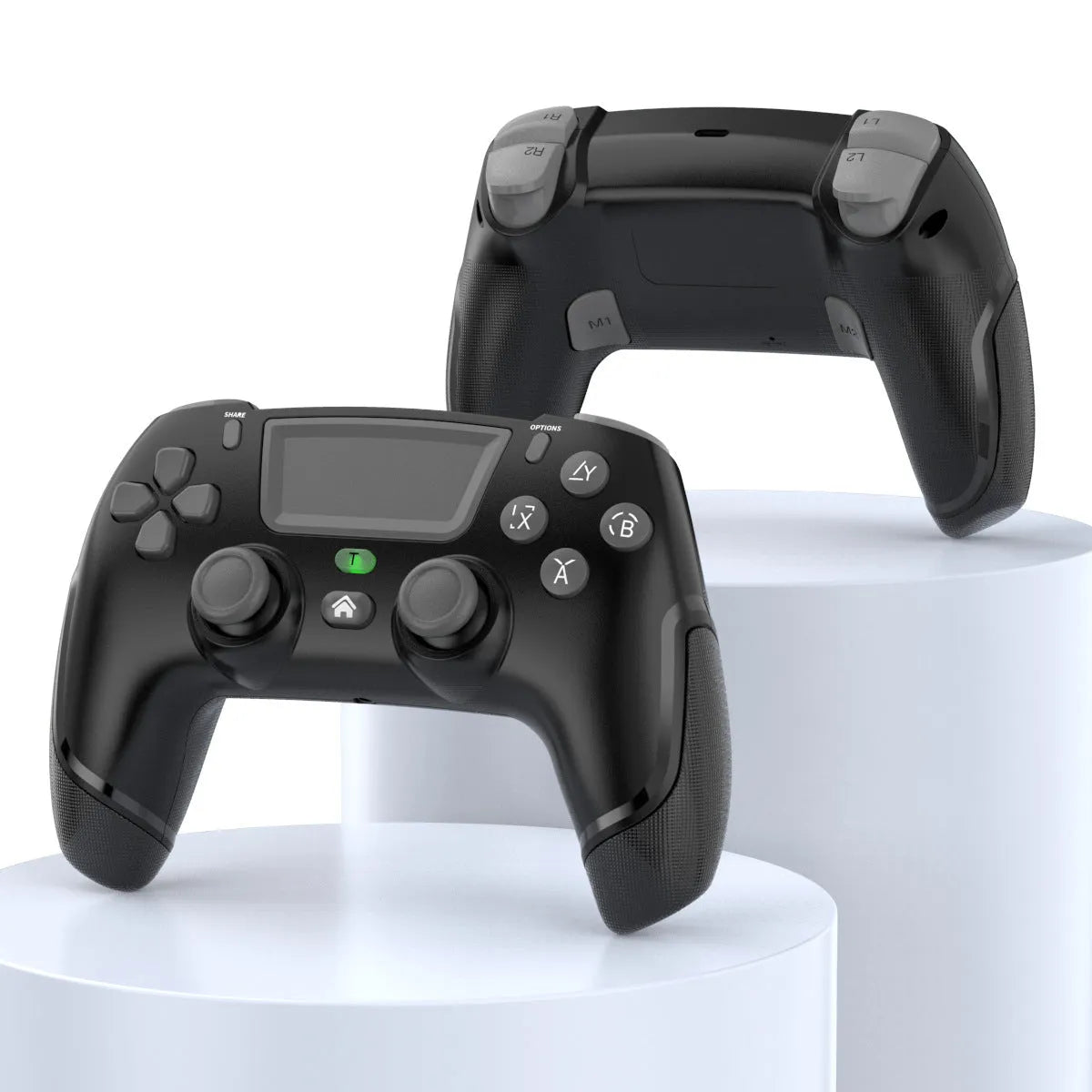 Fruit green PS4 wireless Bluetooth gaming controller with vibration feedback for multi-platform gaming