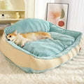 Morandi colour removable washable pet mat for dogs and cats in kennel style, shown in medium and large sizes.