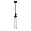 American small droplight dining table pendant light wrought iron black single head