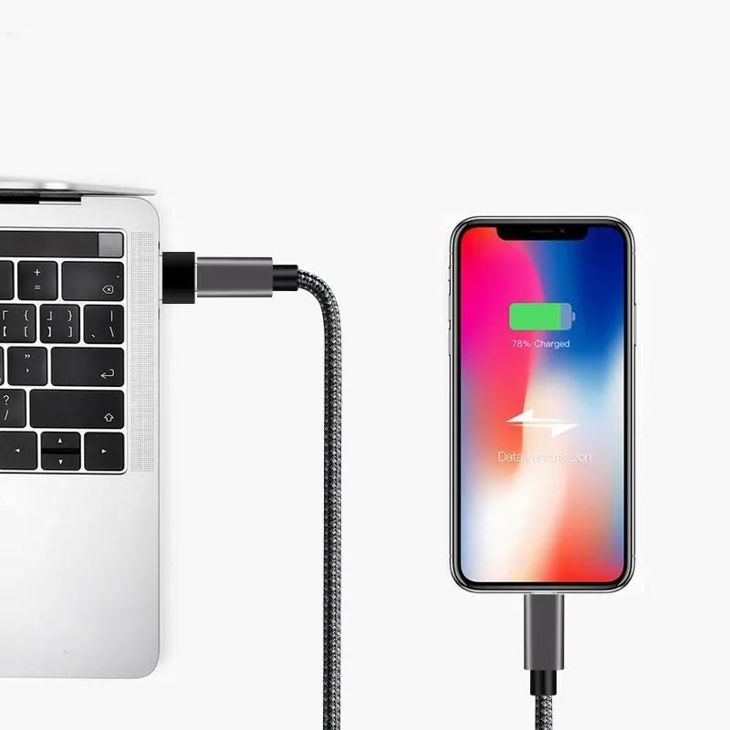 USB male to Type-C female adapter for charging and OTG connectivity in black or silver