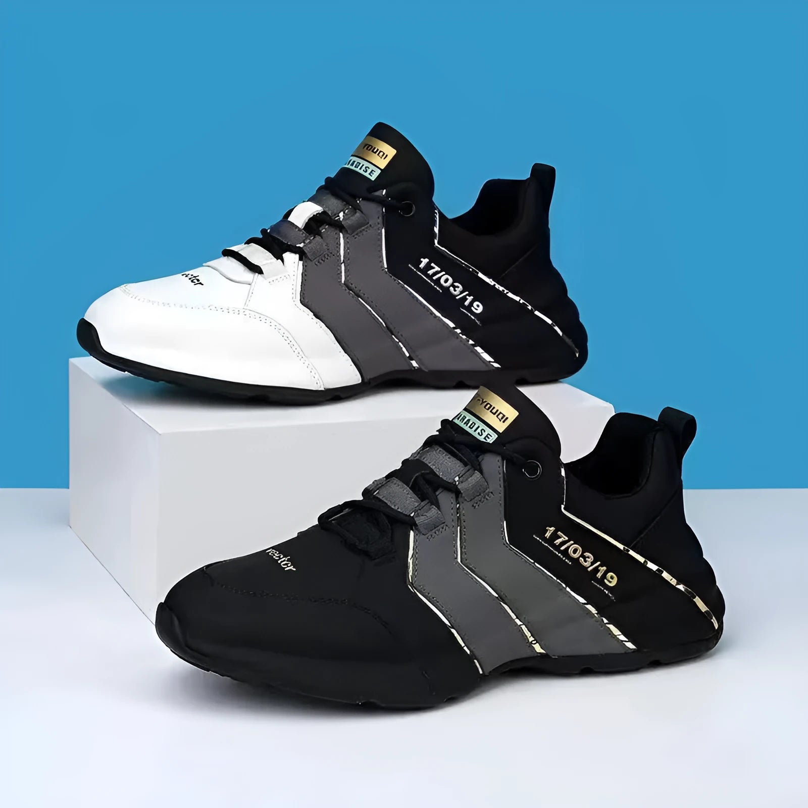 Teenagers' casual low-top sneakers with thick plastic sole and mesh lining in grey colour