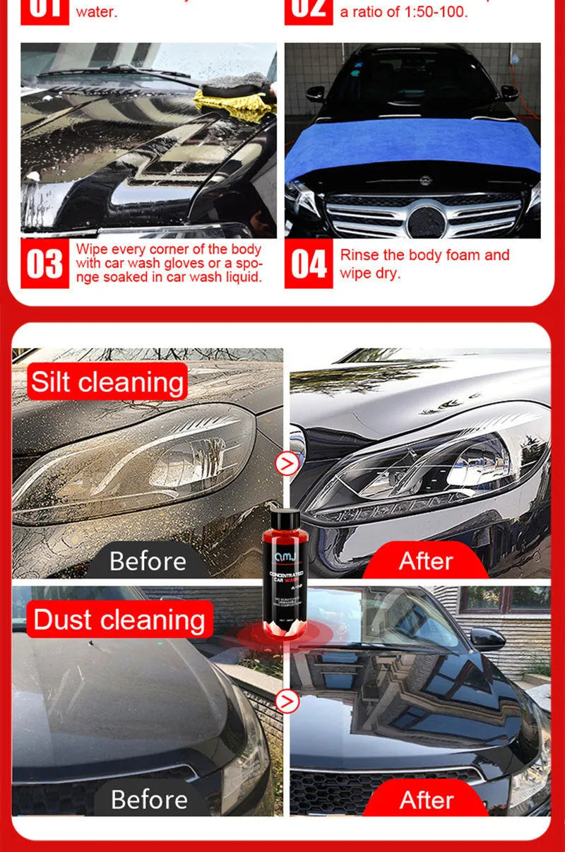 100ml bottle of super concentrated car decontamination and polishing high-foam cleaner