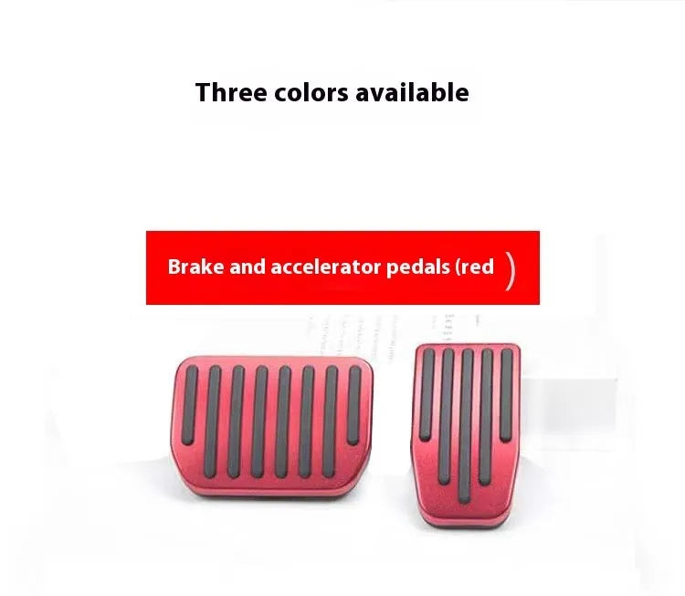 Tesla Model 3 Y aluminium alloy anti-skid accelerator and brake pedal set in black