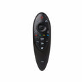 Black universal remote control for LG AN-MR500G and AN-MR500 Smart TVs showing front button layout