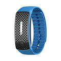 Ultrasonic fat blasting silicone wristband in blue with button operation and smart reminder function