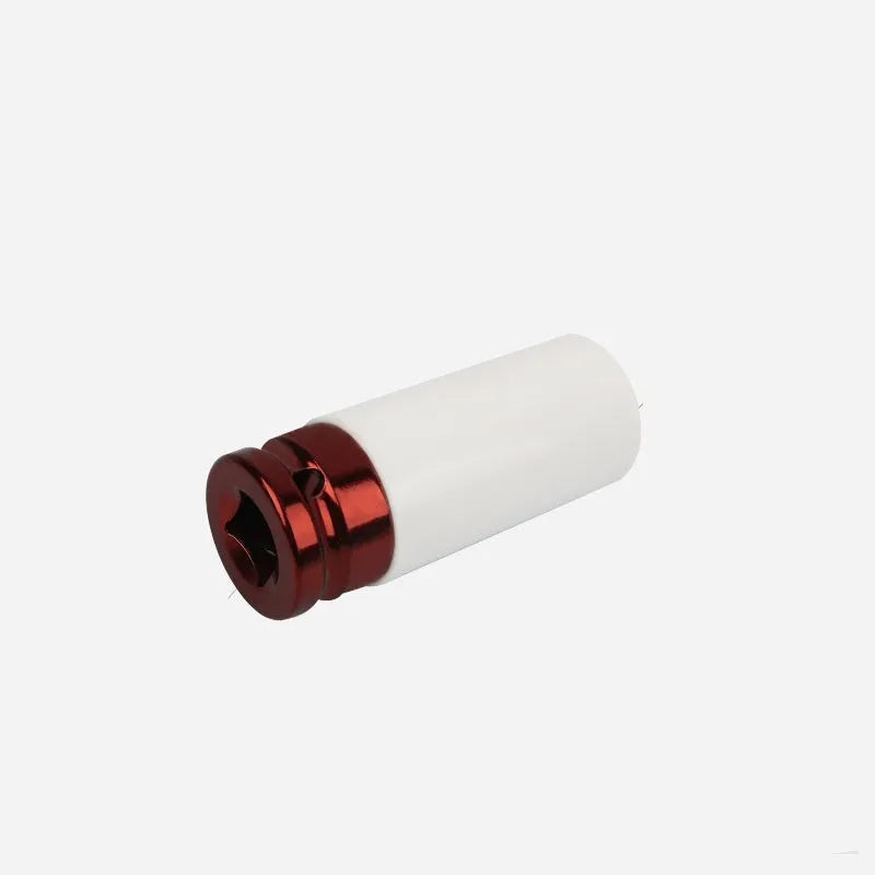 Single 45# steel hexagon socket for pneumatic wrench in 17mm, 19mm, 21mm, or 22mm size