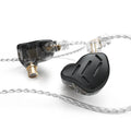 KZ ZAX in-ear headphones in Black or Silver Blue with 3.5mm L-bend plug